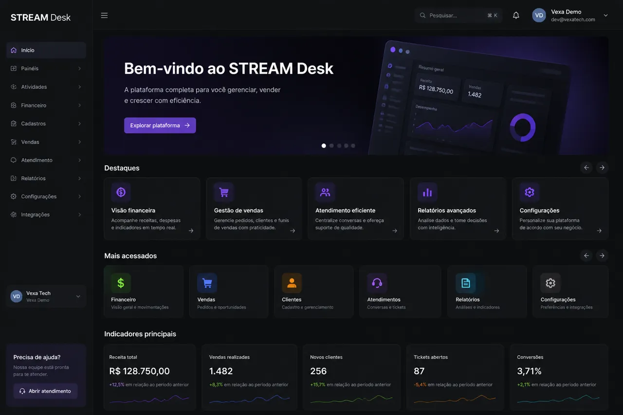 Stream — Area de membros Netflix desktop