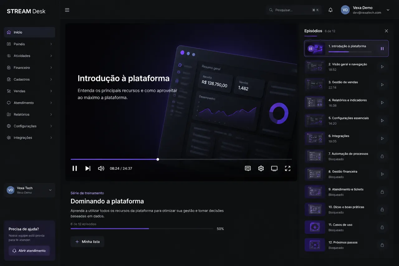 Stream — tela 2