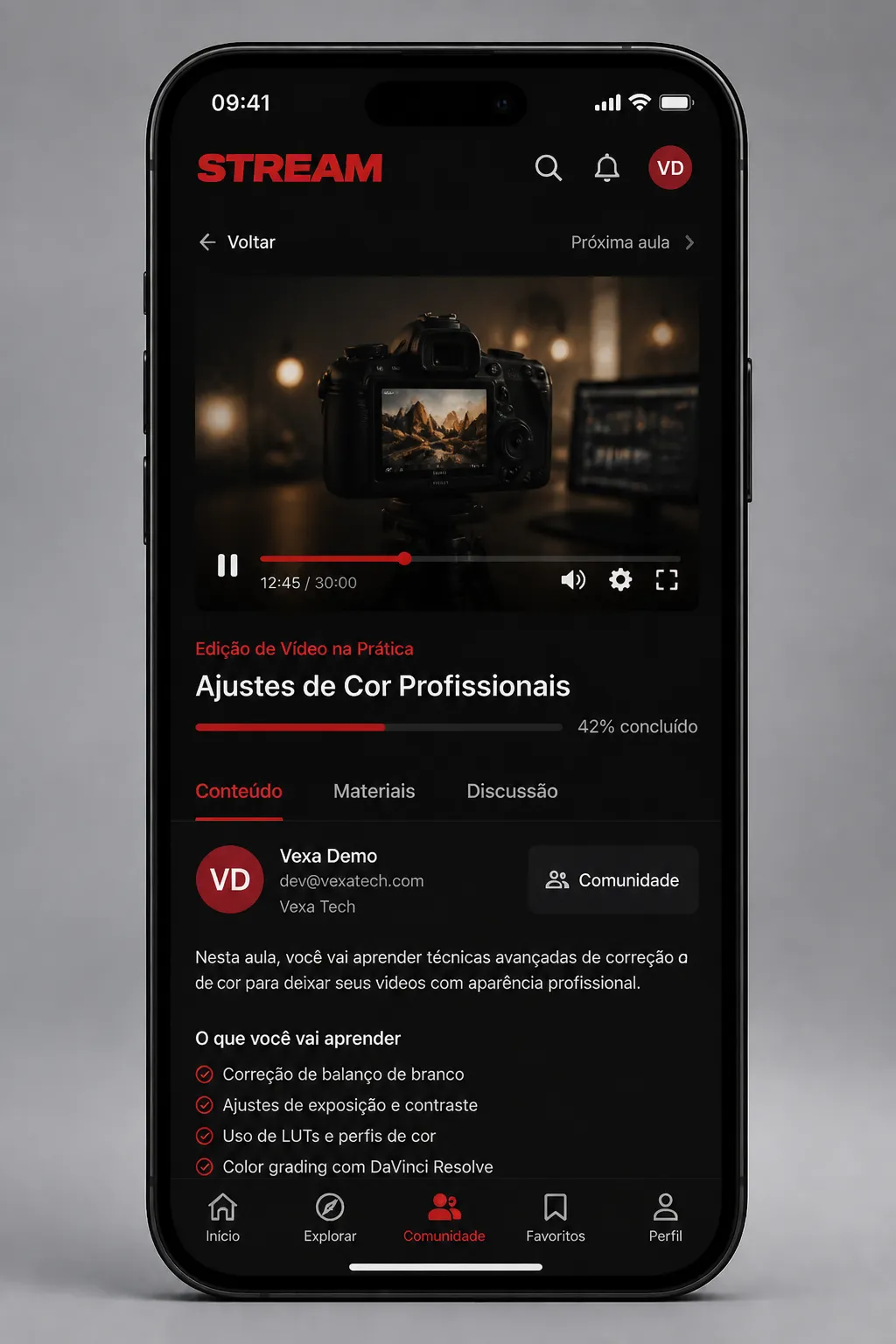 Stream — tela 2