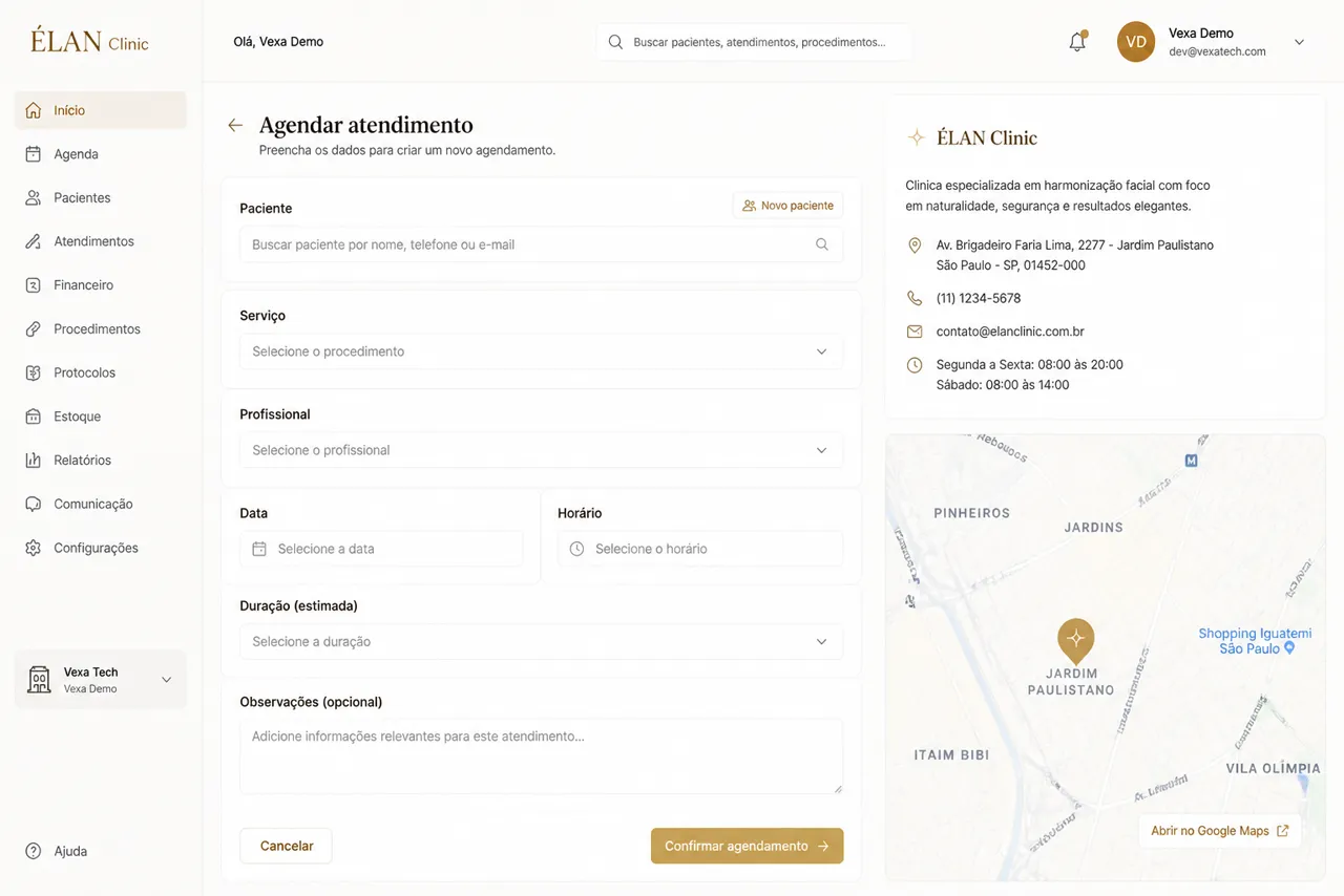 Elan Clinic — tela 3